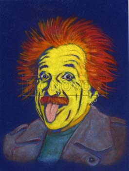 Albert Einstein, caricature de Alba, réf. 0029-0003
