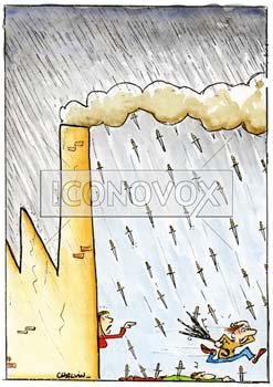 pluie acide, dessin de Chalvin, réf. 0025-0014