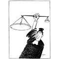 droit juridique, dessin de Gaüzère, réf. 0001-0574