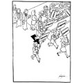 Défenses des libertés, dessin de Gaüzère, réf. 0001-0589