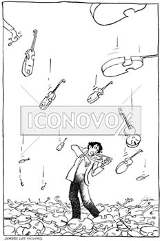 Sortez les violons, dessin de Gaüzère, réf. 0001-1136