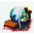 Le monde malade, dessin de Gaüzère, réf. 0001-1281