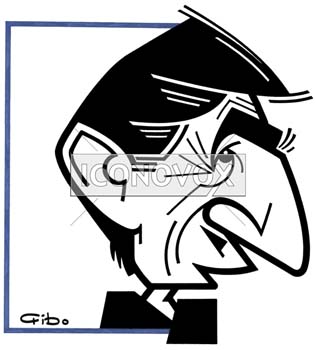 Philippe Douste-Blazy, caricature de Gibo, réf. 0047-0014