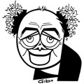 Jacques Villeret, caricature de Gibo, réf. 0047-0043