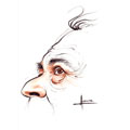 Michel Rocard, caricature de Hours, réf. 0048-0136