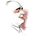 Jacques Chirac, caricature de Hours, réf. 0048-0151