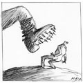 Terrorisme d'État, dessin de Maja, réf. 0006-0073