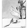 Journaliste assassiné, dessin de Maja, réf. 0006-0113