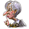 Christine Lagarde, caricature de Mric, réf. 0041-0025