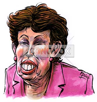 Roselyne Bachelot, caricature de Mric, réf. 0041-0028