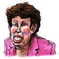 Roselyne Bachelot, caricature de Mric, réf. 0041-0028
