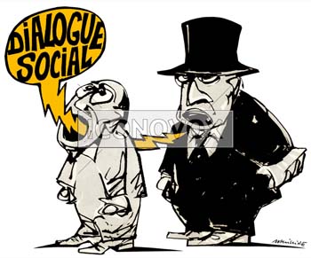 Dialogue social, dessin de Phillipe, réf. 0011-0211