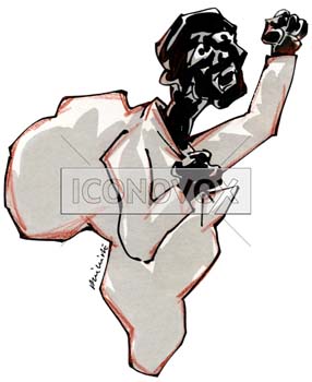 Africain, dessin de Phillipe, réf. 0011-1012