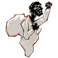 Africain, dessin de Phillipe, réf. 0011-1012
